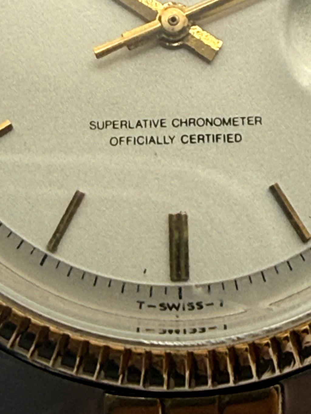 Rolex Datejust 6605 36mm Two Tone Roulette Date Jubilee Box & Card