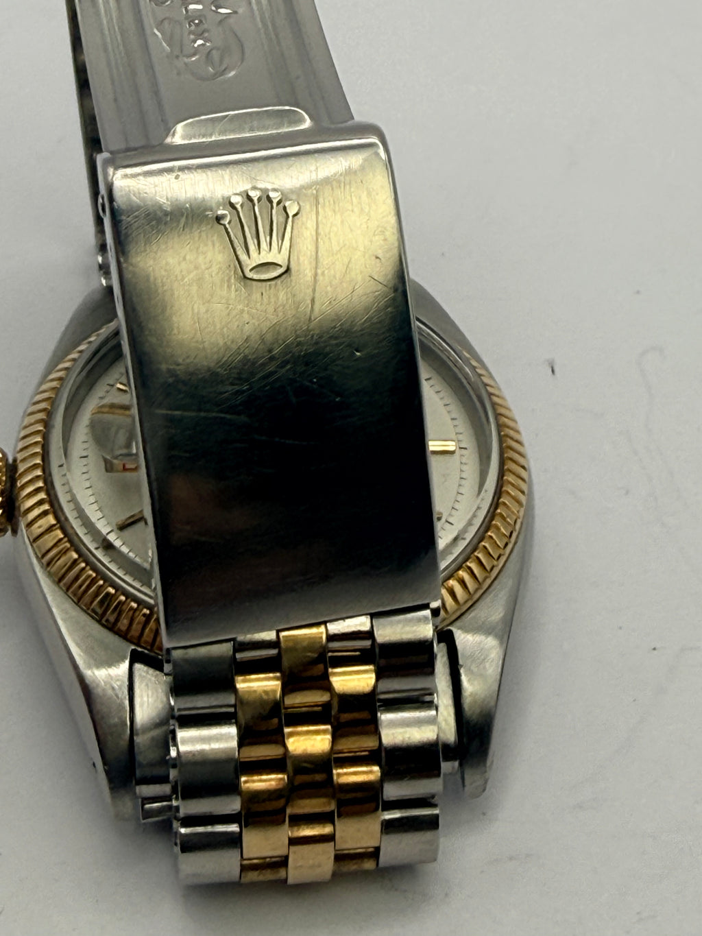 Rolex Datejust 6605 36mm Two Tone Roulette Date Jubilee Box & Card
