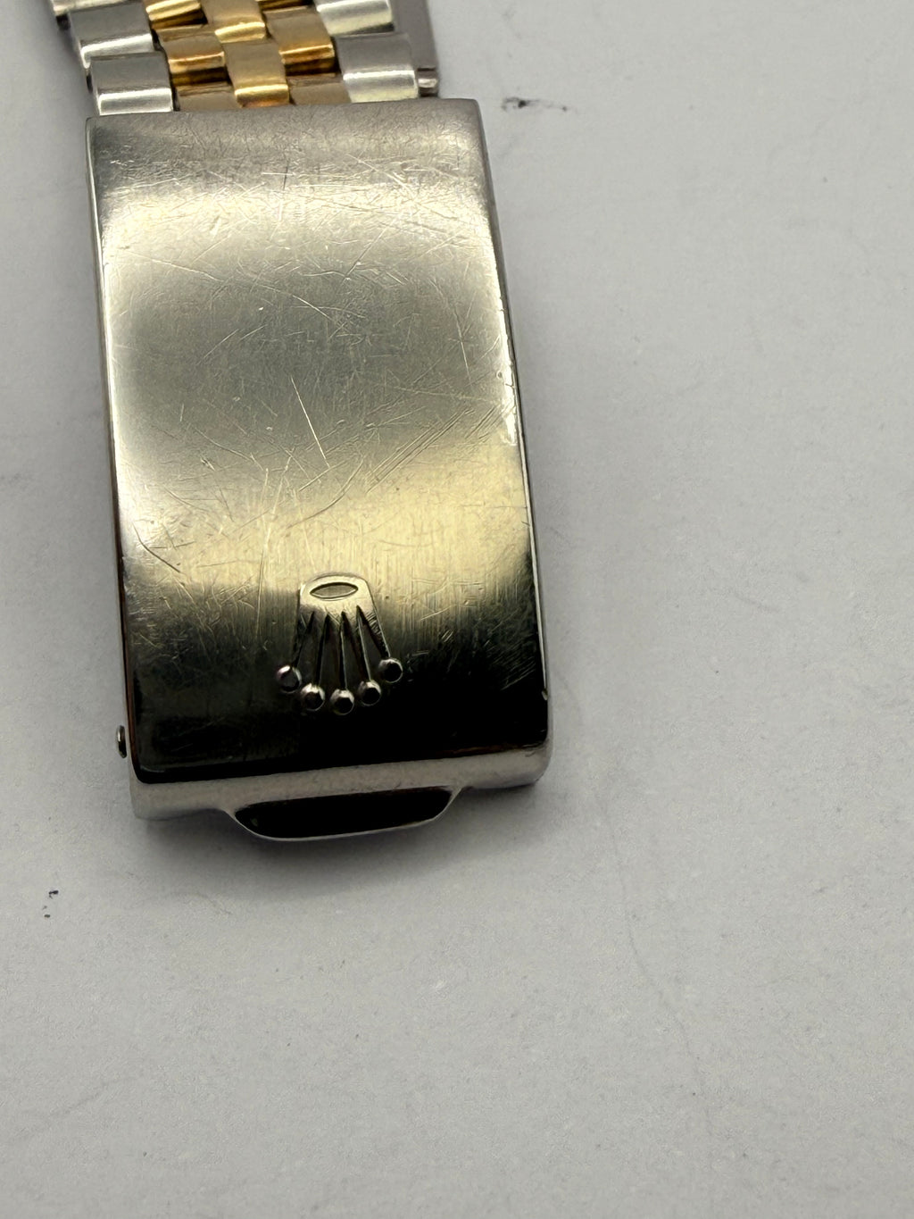 Rolex Datejust 6605 36mm Two Tone Roulette Date Jubilee Box & Card