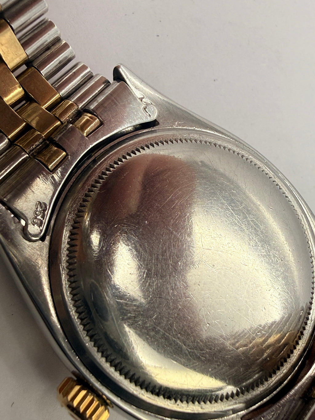 Rolex Datejust 6605 36mm Two Tone Roulette Date Jubilee Box & Card