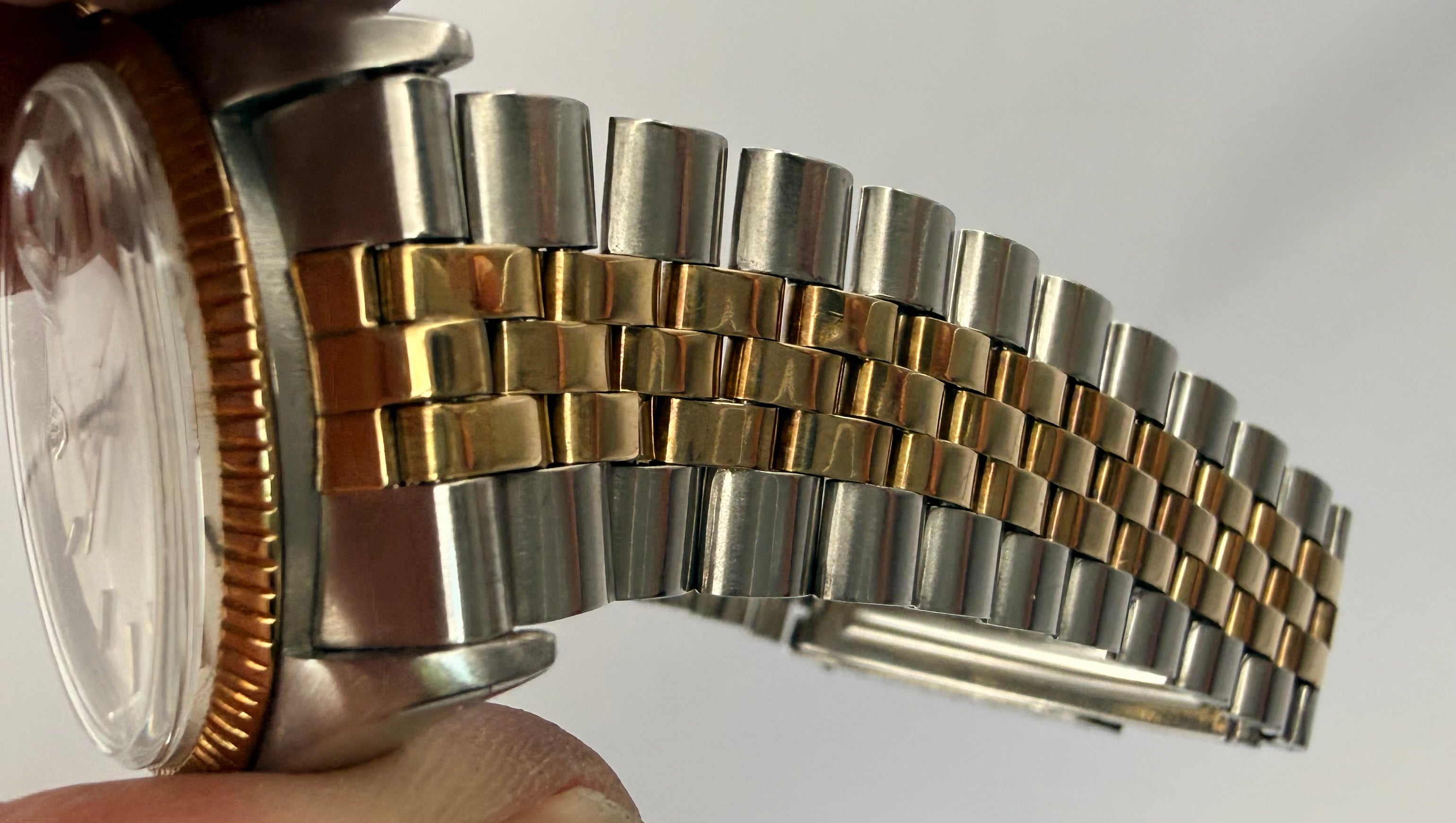 Rolex Datejust 6605 36mm Two Tone Roulette Date Jubilee Box & Card