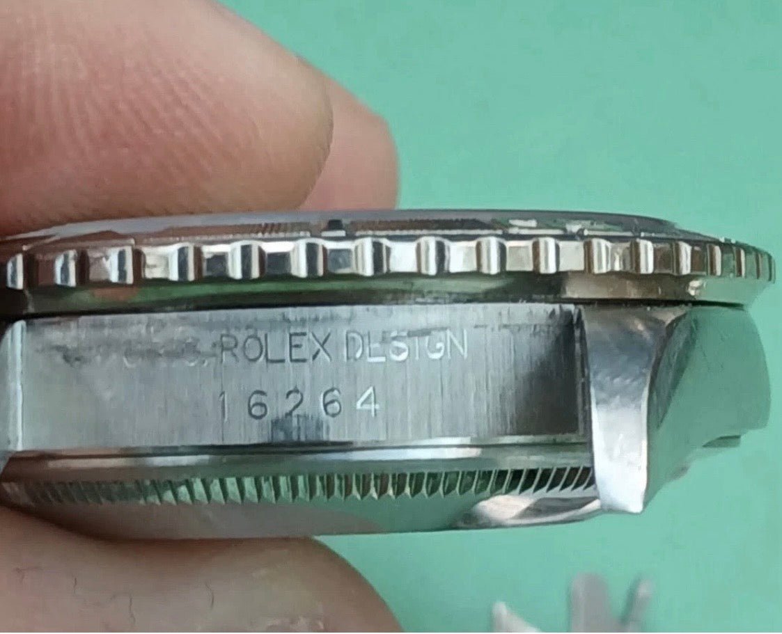 Rolex Datejust Thunderbird 16264 Black Dial Serviced Mens Watch Box Papers - Coyle Fine Jewelry & Timepieces