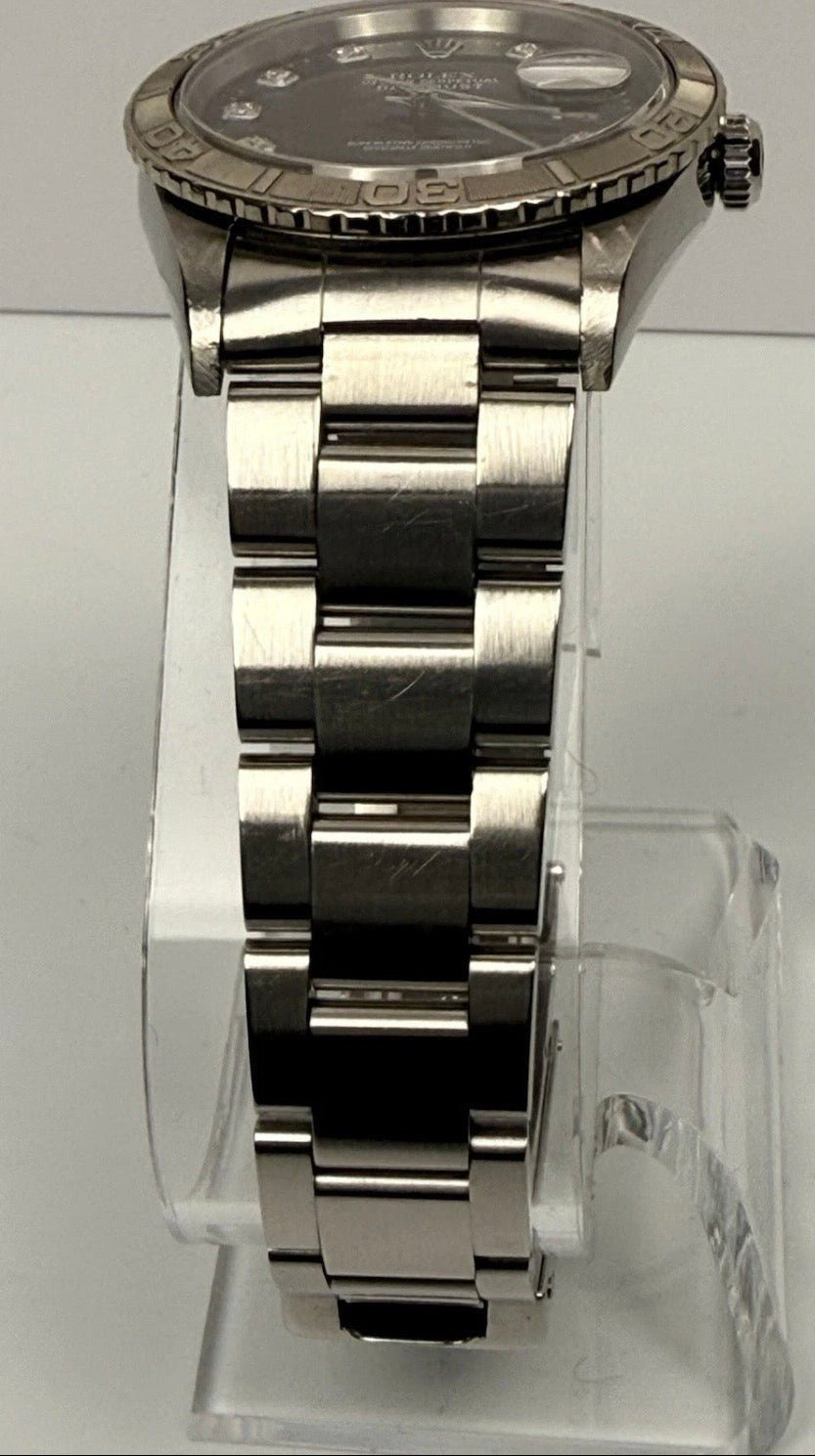 Rolex Datejust Thunderbird 16264 Black Dial Serviced Mens Watch Box Papers - Coyle Fine Jewelry & Timepieces