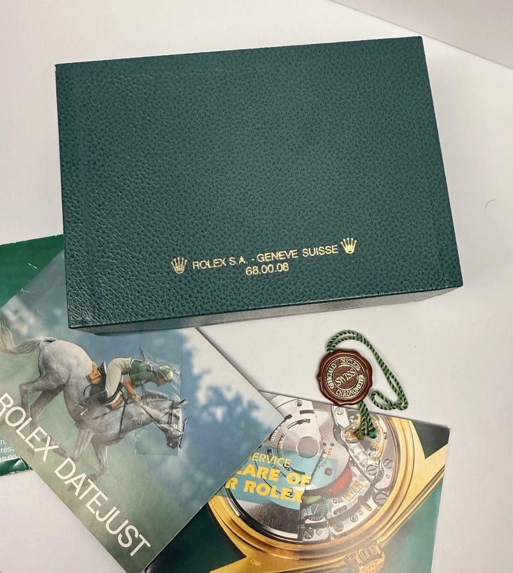 Rolex Datejust Thunderbird 16264 Black Dial Serviced Mens Watch Box Papers - Coyle Fine Jewelry & Timepieces