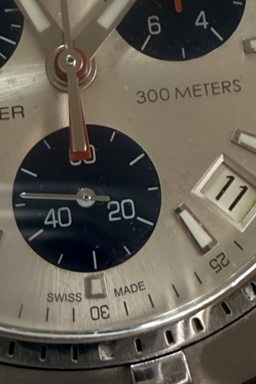 TAG Heuer Aquaracer Chronograph CAF1111 Silver Dial Quartz 41mm Men’s Watch - Coyle Fine Jewelry & Timepieces