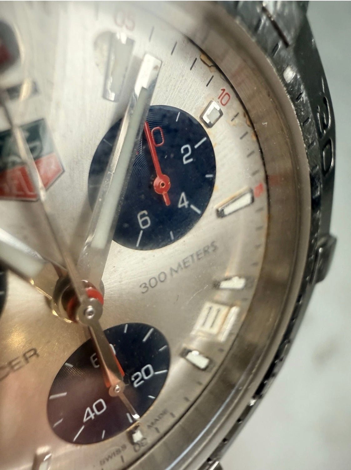 TAG Heuer Aquaracer Chronograph CAF1111 Silver Dial Quartz 41mm Men’s Watch - Coyle Fine Jewelry & Timepieces
