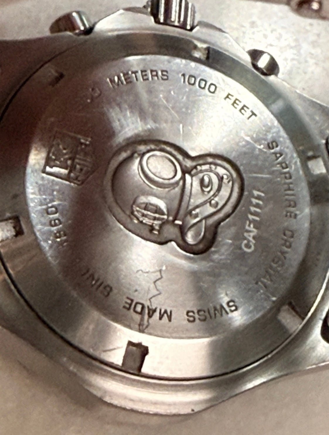 TAG Heuer Aquaracer Chronograph CAF1111 Silver Dial Quartz 41mm Men’s Watch - Coyle Fine Jewelry & Timepieces