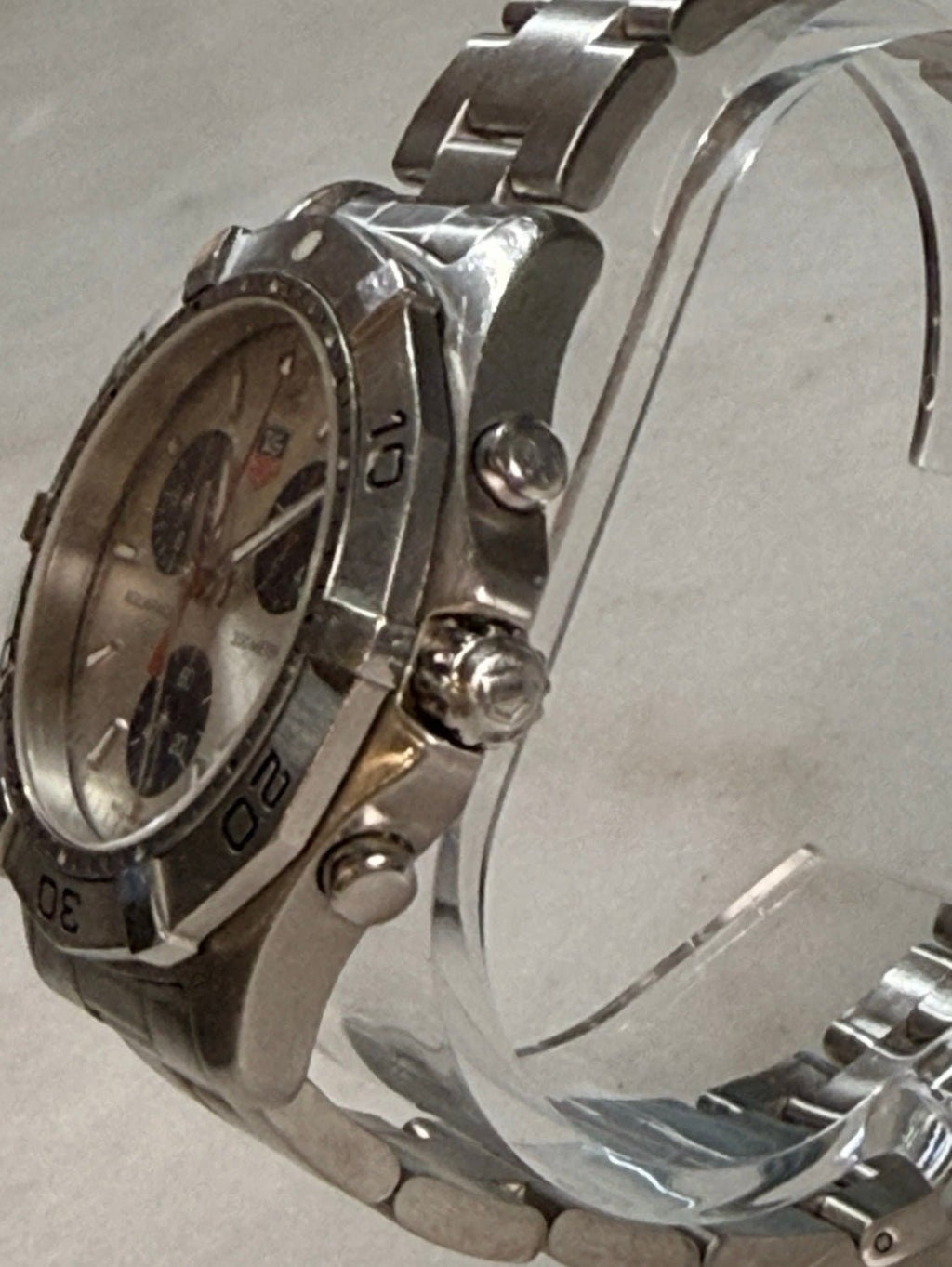 TAG Heuer Aquaracer Chronograph CAF1111 Silver Dial Quartz 41mm Men’s Watch - Coyle Fine Jewelry & Timepieces