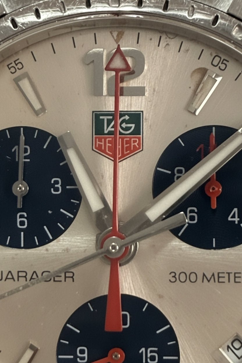 TAG Heuer Aquaracer Chronograph CAF1111 Silver Dial Quartz 41mm Men’s Watch - Coyle Fine Jewelry & Timepieces