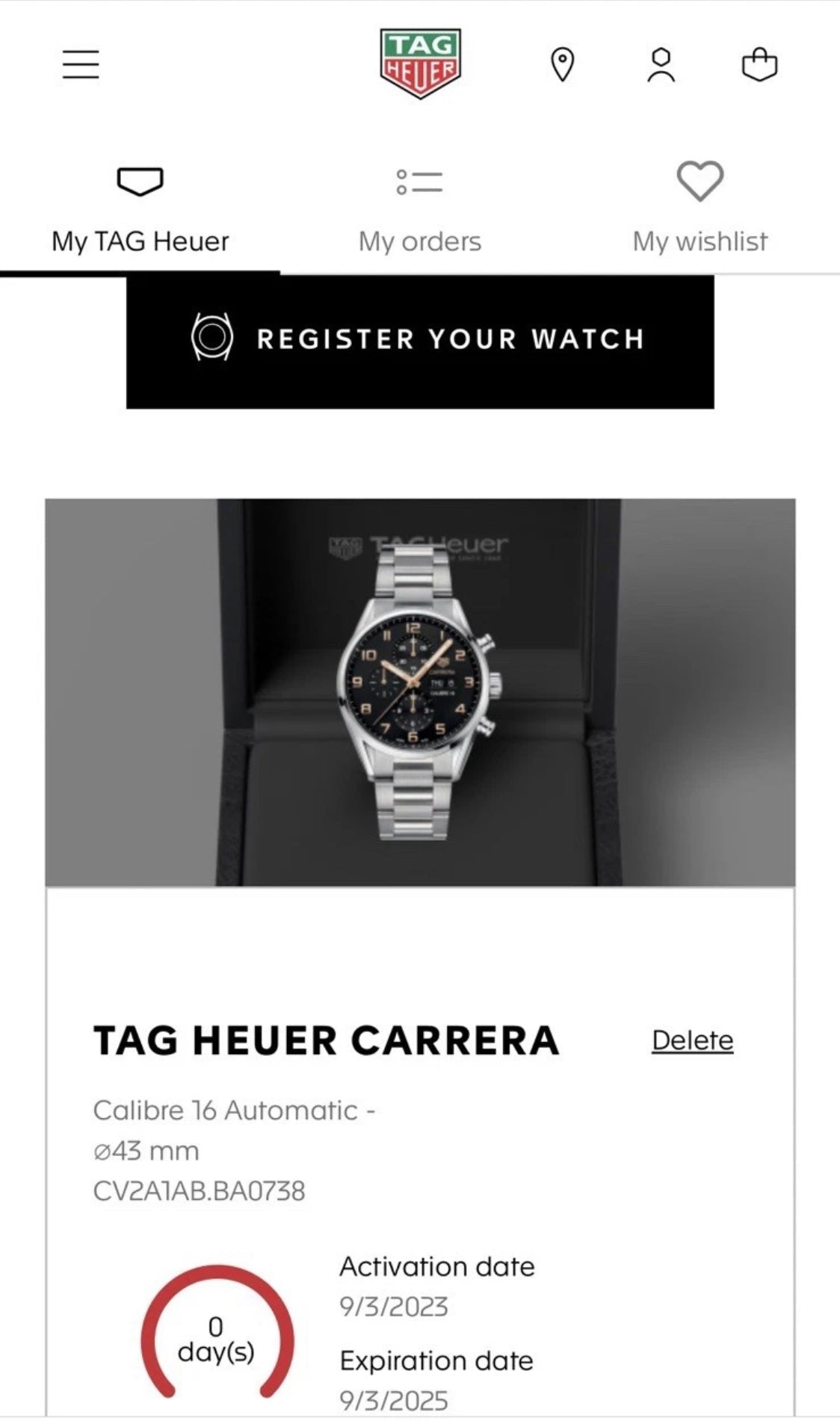 TAG Heuer Carrera Calibre 16 Day Date Chronograph CV2A1AB Full Set 43mm - Coyle Fine Jewelry & Timepieces