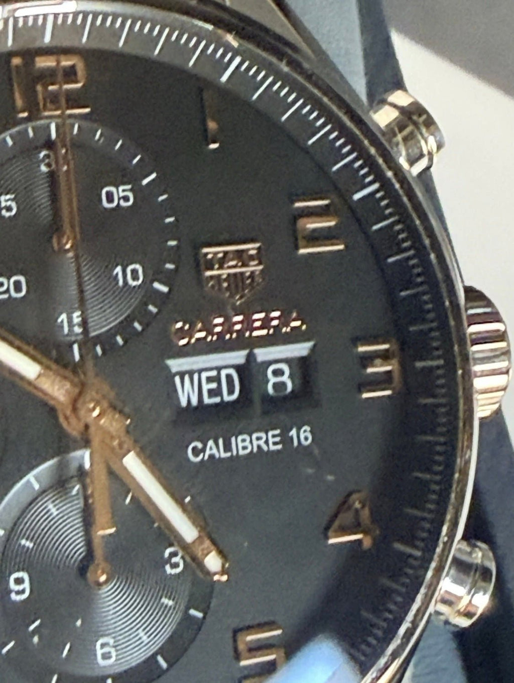 TAG Heuer Carrera Calibre 16 Day Date Chronograph CV2A1AB Full Set 43mm - Coyle Fine Jewelry & Timepieces