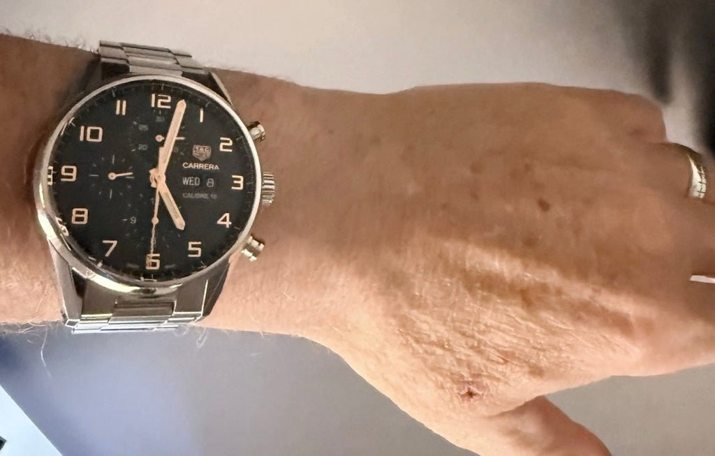 TAG Heuer Carrera Calibre 16 Day Date Chronograph CV2A1AB Full Set 43mm - Coyle Fine Jewelry & Timepieces