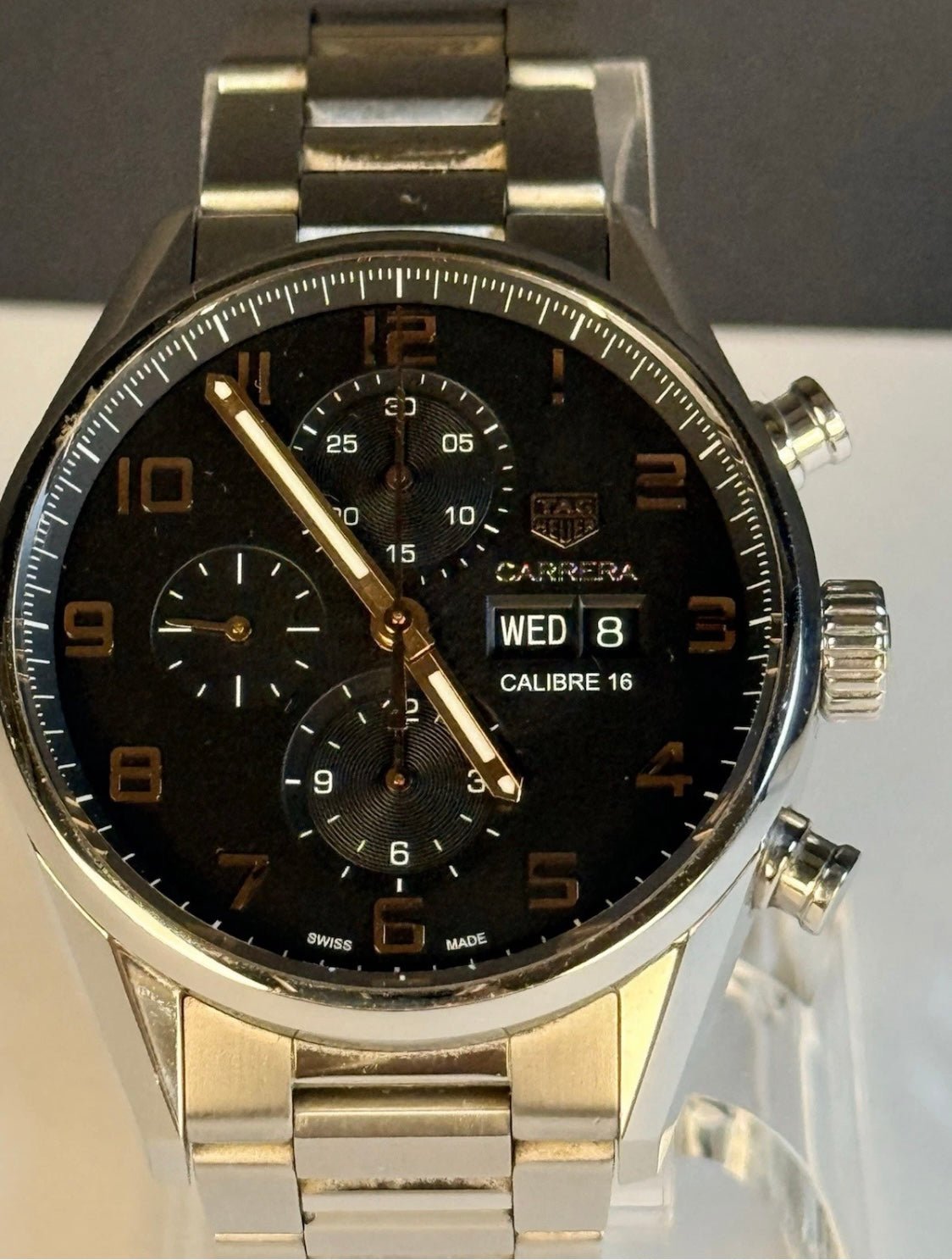 TAG Heuer Carrera Calibre 16 Day Date Chronograph CV2A1AB Full Set 43mm - Coyle Fine Jewelry & Timepieces