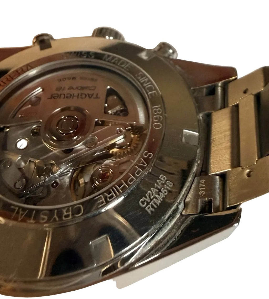 TAG Heuer Carrera Calibre 16 Day Date Chronograph CV2A1AB Full Set 43mm - Coyle Fine Jewelry & Timepieces
