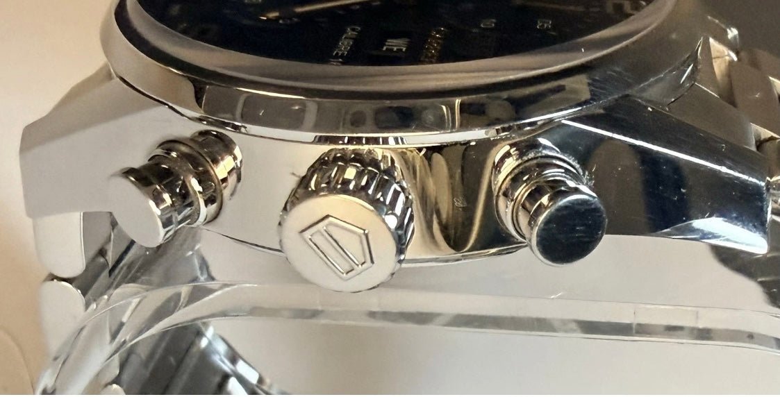 TAG Heuer Carrera Calibre 16 Day Date Chronograph CV2A1AB Full Set 43mm - Coyle Fine Jewelry & Timepieces