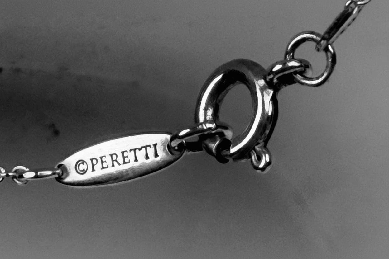Tiffany & Co Elsa Peretti Open Heart Necklace Sterling Silver 18K Gold 26g - Coyle Fine Jewelry & Timepieces