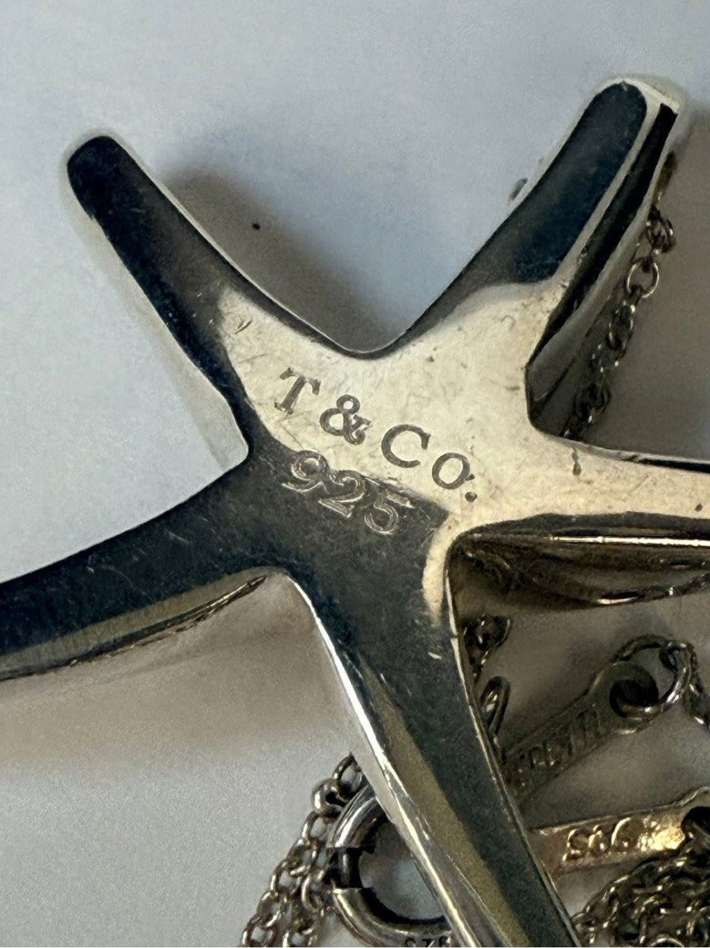 Tiffany & Co Elsa Peretti Starfish Pendant Necklace 16” Sterling Silver 925 - Coyle Fine Jewelry & Timepieces