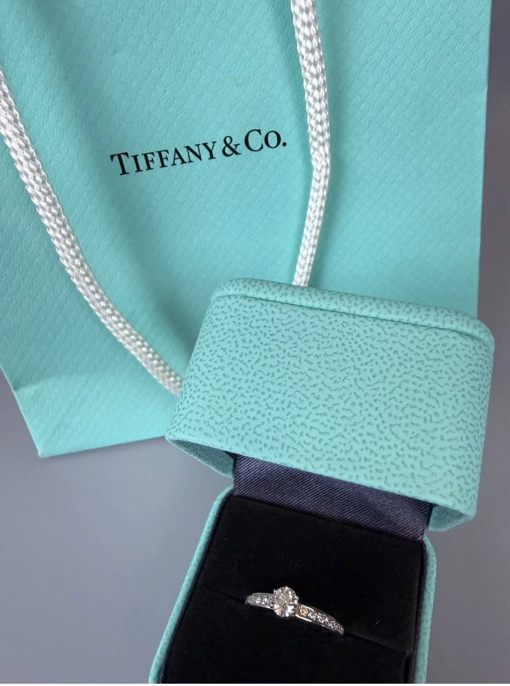 Tiffany & Co Platinum Diamond Engagement Ring 0.33ct VS2 H Brilliant Cut - Coyle Fine Jewelry & Timepieces