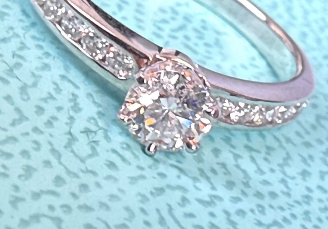 Tiffany & Co Platinum Diamond Engagement Ring 0.33ct VS2 H Brilliant Cut - Coyle Fine Jewelry & Timepieces