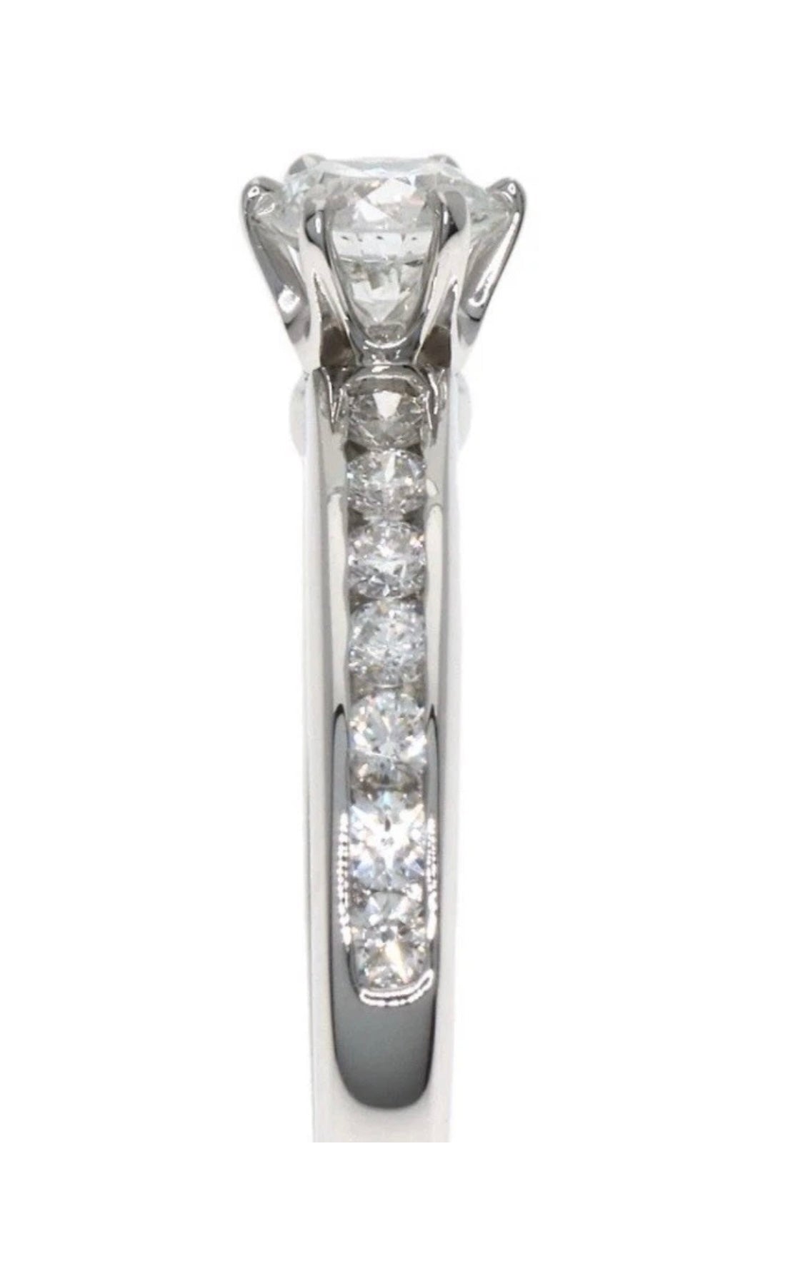 Tiffany & Co Platinum Diamond Engagement Ring 0.33ct VS2 H Brilliant Cut - Coyle Fine Jewelry & Timepieces