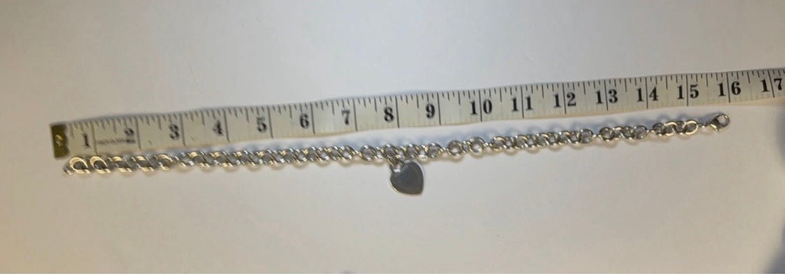 Tiffany & Co. Sterling Silver Heart Tag Necklace 16” 66.3 Grams Signed - Coyle Fine Jewelry & Timepieces