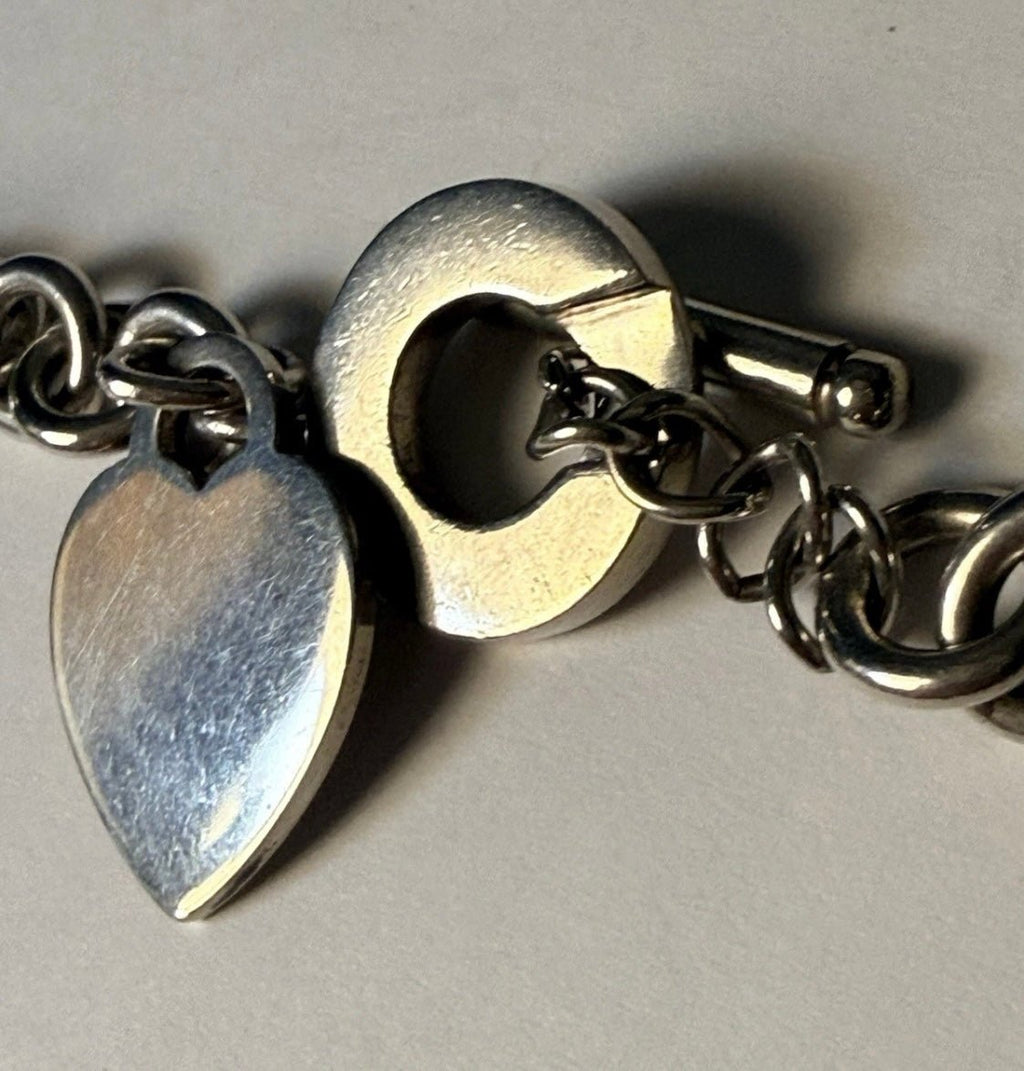 Tiffany & Co Sterling Silver Heart Tag Toggle Necklace 16in 74.1g w Pouch - Coyle Fine Jewelry & Timepieces
