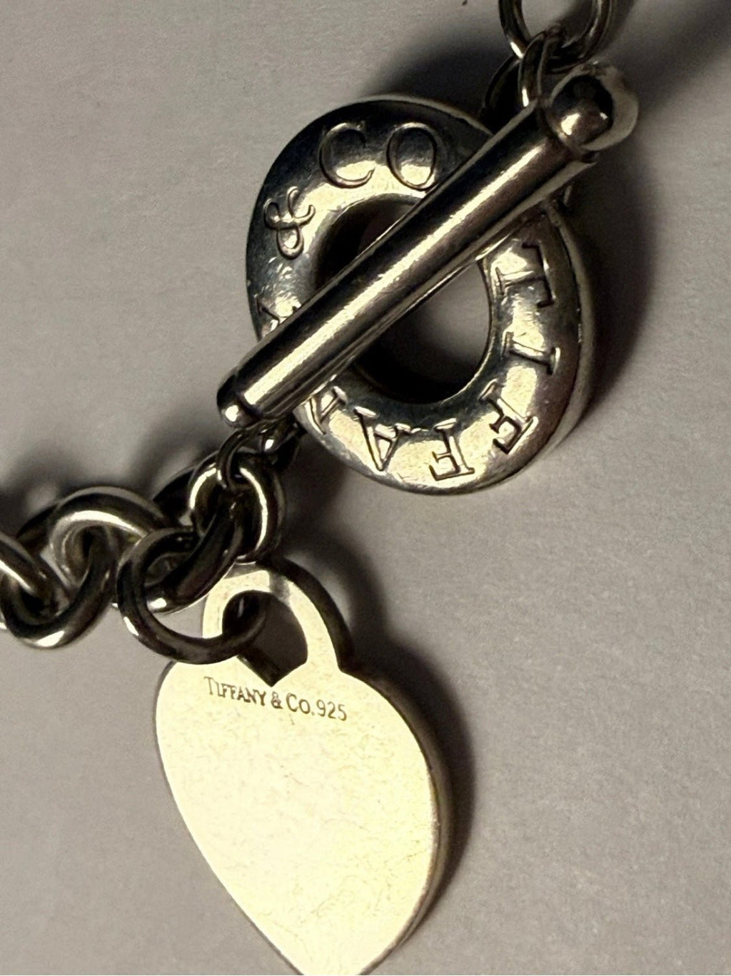 Tiffany & Co Sterling Silver Heart Tag Toggle Necklace 16in 74.1g w Pouch - Coyle Fine Jewelry & Timepieces