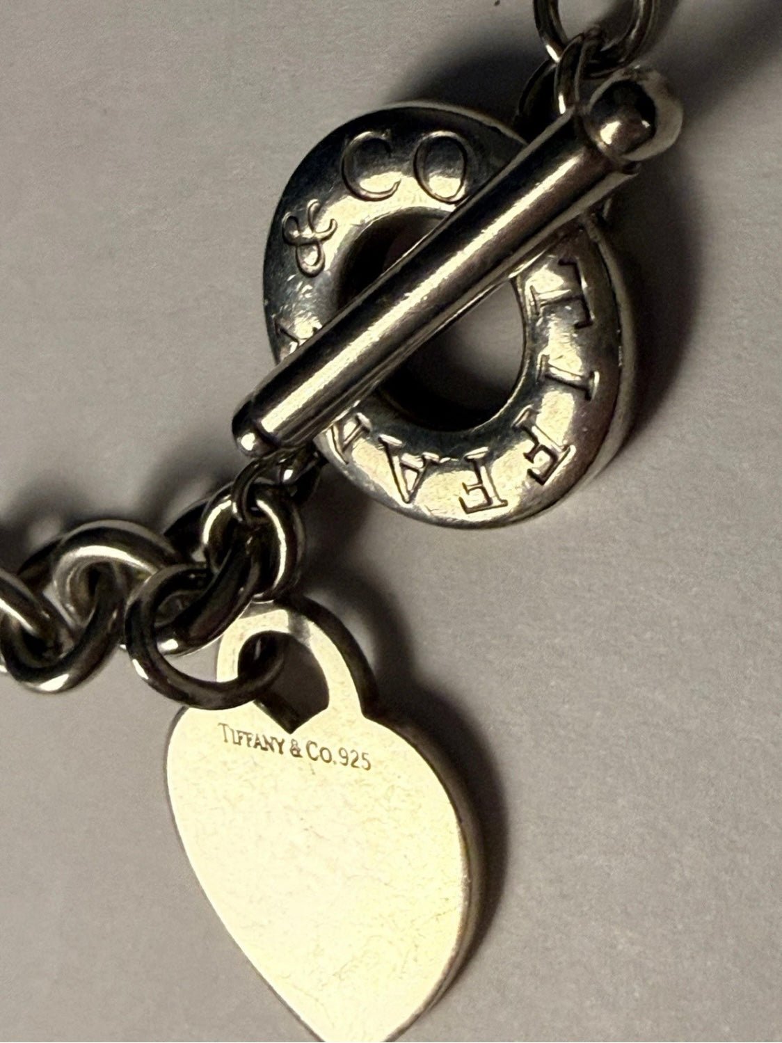 Tiffany & Co Sterling Silver Heart Tag Toggle Necklace 16in 74.1g w Pouch - Coyle Fine Jewelry & Timepieces