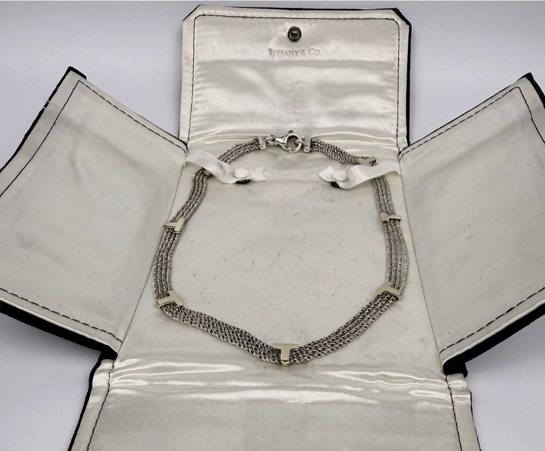 Tiffany & Co. Vintage 4 Strand Twist Necklace Sterling Silver 925 34g Rare - Coyle Fine Jewelry & Timepieces
