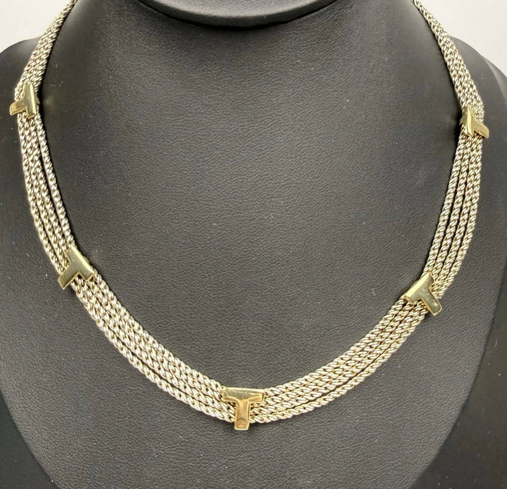 Tiffany & Co. Vintage 4 Strand Twist Necklace Sterling Silver 925 34g Rare - Coyle Fine Jewelry & Timepieces