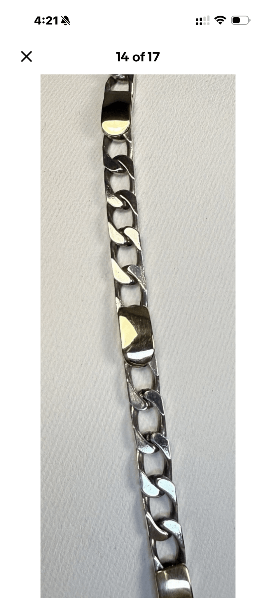 Tiffany & Co. Vintage Sterling Silver 925 & 18K Gold Figaro Link Necklace 17.5” - Coyle Fine Jewelry & Timepieces