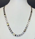 Tiffany & Co. Vintage Sterling Silver 925 & 18K Gold Figaro Link Necklace 17.5” - Coyle Fine Jewelry & Timepieces